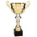 Cup Trophy, Gold - Marble Base - 8" Tall